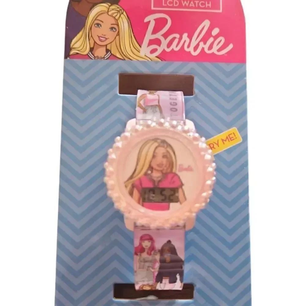 Barbie LED pink kids watch